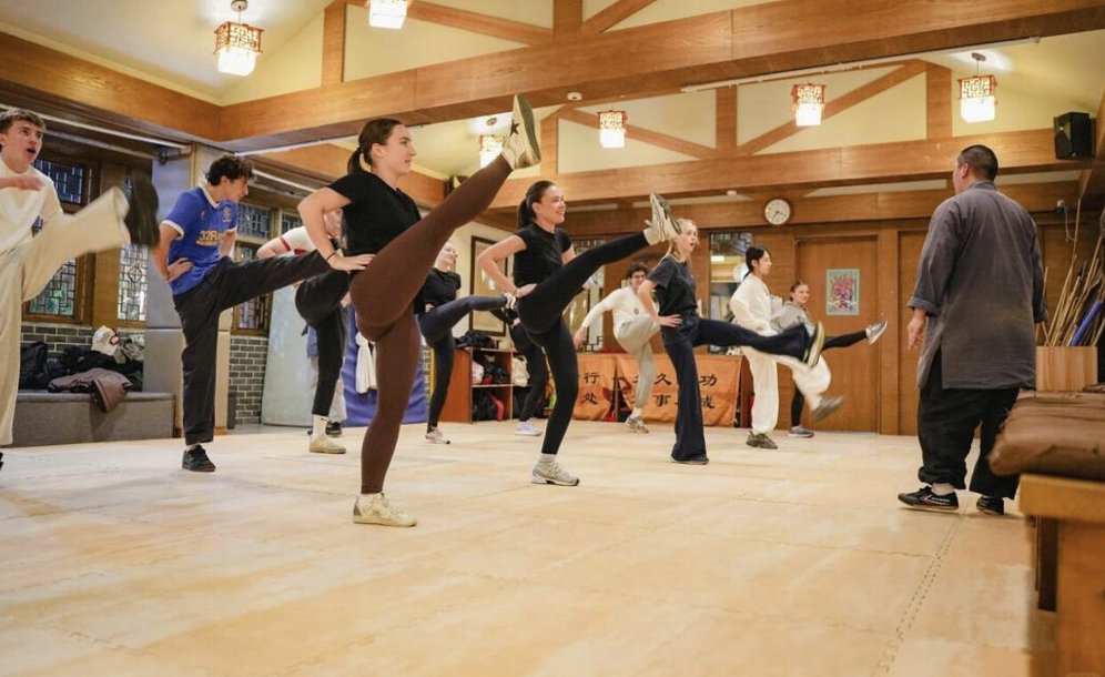 Move and play experiences in China including cycling, team games, martial arts and square dancing